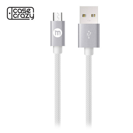 MOBISTER สายชาร์จ Micro USB Sync & Charge Cable - Silver