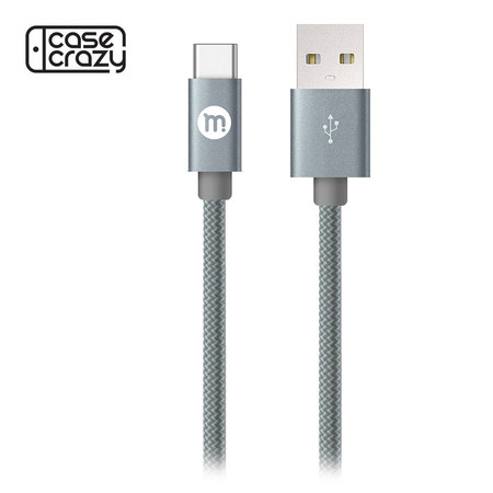 MOBISTER สายชาร์จ USB-C Sync & Charge Cable - Grey