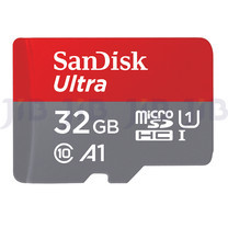 32 GB MICRO SDHC CARD (ไมโครเอสดีการ์ด) SANDISK ULTRA CLASS 10 (SDSQUAR_032G_GN6MA)