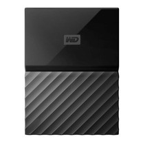 1.0 TB HDD EXT (ฮาร์ดดิสพกพา) WD MY PASSPORT 2017 BLACK (WDBYNN0010BBK)
