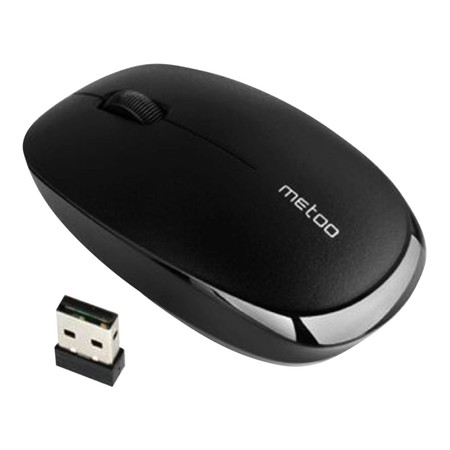 MOUSE WIRELESS METOO E3 BLACK