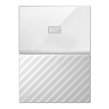 1.0 TB HDD EXT (ฮาร์ดดิสพกพา) WD MY PASSPORT 2017 WHITE (WDBYNN0010BWT)