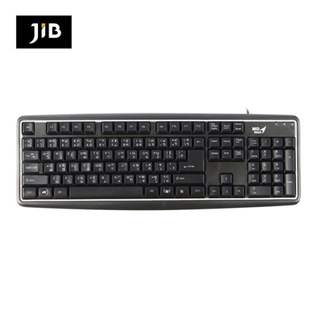 KEYBOARD MD-TECH KB-338 SILVER-BLACK USB
