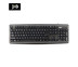 KEYBOARD MD-TECH KB-338 SILVER-BLACK USB