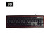 KEYBOARD MD-TECH KB-338 RED-BLACK USB