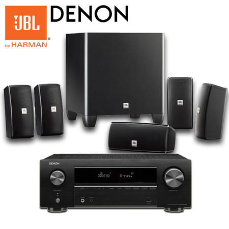 JBL DENON AV Compact Set2 (Cimema 610 + AVR-X550BT)