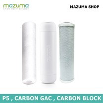 Mazuma ไส้กรอง 3 ขั้นตอน Sediment, Carbon Block, Carbon GAC
