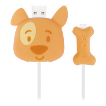 ตัวถนอมสายชาร์จ Golette Wire Protector for iPhone รุ่น Puppy - Orange