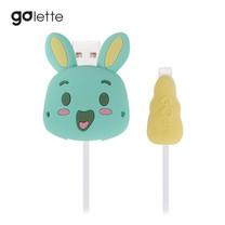 ตัวถนอมสายชาร์จ Golette Wire Protector for iPhone รุ่น Rabbit - Green