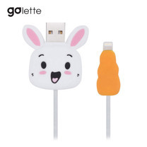 ตัวถนอมสายชาร์จ Golette Wire Protector for iPhone รุ่น Rabbit - White