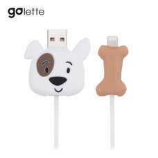 ตัวถนอมสายชาร์จ Golette Wire Protector for iPhone รุ่น Puppy - White