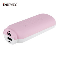 REMAX แบตเตอรี่สำรอง Milk 5500*2mAh รุ่น RPP-28 - Pink
