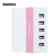 REMAX อะแดปเตอร์ชาร์จไฟแบบ USB Charger 5 U รุ่น RU-U1