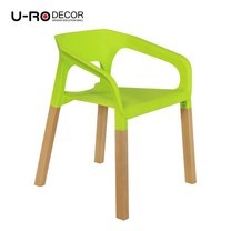 U-RO Decor รุ่น CONCORD (คองคอร์ด) เก้าอี้ดีไซน์ เก้าอี้พักผ่อน มีที่เท้าแขน เก้าอี้อเนกประสงค์ สีเขียว