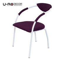 U-RO Decor รุ่น OSLO (ออสโล) เก้าอี้ดีไซน์ เก้าอี้รับประทานอาหาร สีม่วง