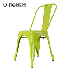 U-RO DECOR เก้าอี้เหล็ก รุ่น ZANIA-C (ซาเนีย-ซี) - สีเขียวแอปเปิ้ล