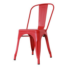 U-RO DECOR เก้าอี้เหล็ก รุ่น ZANIA-C (ซาเนีย-ซี) - สีแดง