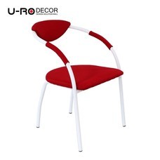 U-RO Decor รุ่น OSLO (ออสโล) เก้าอี้ดีไซน์ เก้าอี้รับประทานอาหาร สีแดง