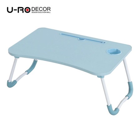 U-RO Decor รุ่น FANCY (แฟนซี) โต๊ะคอมอเนกประสงค์พับได้ สีฟ้า