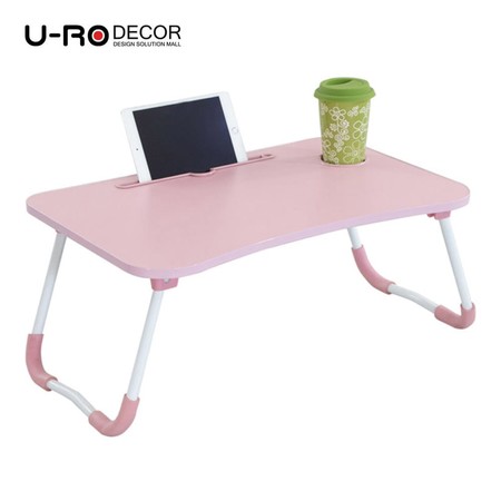 U-RO Decor รุ่น FANCY (แฟนซี) โต๊ะคอมอเนกประสงค์พับได้ สีชมพู