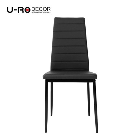 U-RO Decor รุ่น IDA (ไอด้า) เก้าอี้รับประทานอาหาร สีดำ