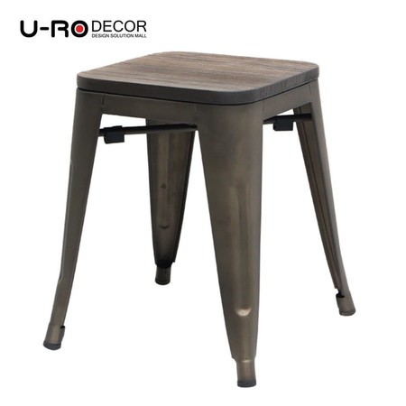 U-RO Decor สตูลเหล็ก รุ่น ZANIA-SW (ซาเนีย-เอสดับบลิว) สีบรอนซ์
