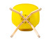 U-RO DECOR เก้าอี้รับประทานอาหาร รุ่น CENTO (เซ็นโต้) สีเหลือง/เบาะสีเขียว