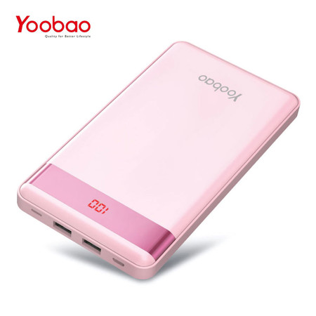 แบตเตอรี่สำรอง Yoobao Power Bank รุ่น YB-P30L 30000mAh - Pink