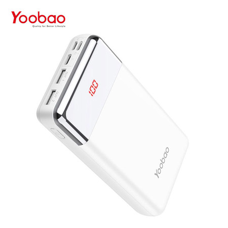 แบตเตอรี่สำรอง YOOBAO POWERBANK P2W PREMIUM EDITION 20000 MAH - White