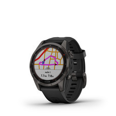 Garmin fenix 7S Sapphire Solar, Carbon Gray DLC w/ Black Band