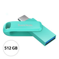 SanDisk Ultra® Dual Drive Go USB Type-C™ Flash Drive, SDDDC3, USB Type C, (SDDDC3-512G-G46G) - 512GB - Green