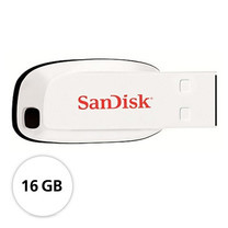SanDisk USB Cruzer Blade, SDCZ50 - 16GB - White