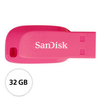 SanDisk USB Cruzer Blade, SDCZ50 - 32GB - Pink