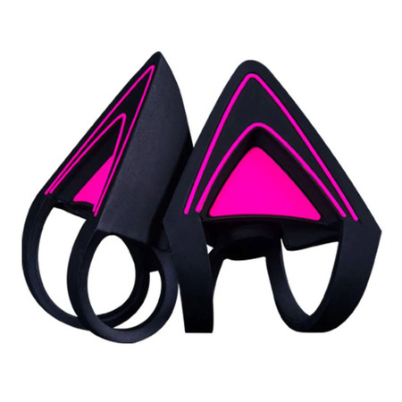 Kitty Ears For Razer Kraken - Neon Purple