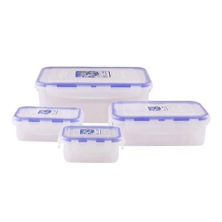 Super Lock กล่องถนอมอาหาร เซท 8 ชิ้น รวมฝา (4 กล่อง) รุ่น 6116-S8