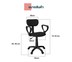 HomeHuk เก้าอี้สำนักงาน ปรับระดับได้ 72-81 ซม. รุ่น Fabric Low Back Task Office Chair สีดำ