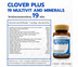 Clover Plus 19 Multivit and Mineral วิตามินรวมและแร่ธาตุ 19 ชนิด ช่วยฟื้นฟู บำรุงร่างกายจากความเหนื่อยล้า (30 แคปซูล)