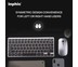 Inphic Wireless Keyboard + Mouse คีย์บอร์ดไร้สาย + เมาส์ไร้สายปุ่มเงียบ มีแบตในตัว รุ่น V780 สี Grey