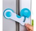 ตัวล็อกประตู Door Safety Clip อุปกรณ์เพื่อความปลอดภัยสำหรับเด็ก ที่ล็อคประตู ที่ล็อคลิ้นชัก - ชมพู