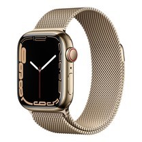 Apple Watch Series 7 GPS + Cellular, Stainless Steel Case, Milanese Loop