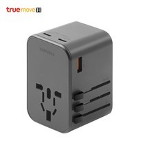 ENERGEA TRAVELWORLD ADAPTER GAN65, 1A2C 65W - GUNMETAL