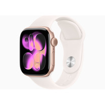 Apple Watch Series 11 GPS 42mm Rose Gold Aluminium Case with Light Blush Sport Band