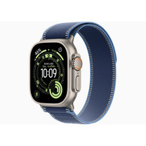 Apple Watch Ultra 3 GPS + Cellular 49mm Natural Titanium Case with Blue/Bright Blue Trail Loop
