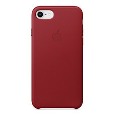 Leather Case for iPhone 8 /7 - สีแดง