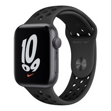 Apple Watch Nike SE GPS, 44mm, Space Gray Aluminium Case, Black Nike Sport Band