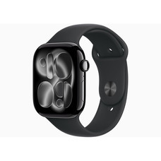 Apple Watch Series 11 GPS 42mm Jet Black Aluminium Case with Black Sport Band