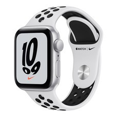 Apple Watch Nike SE GPS, 40mm, Silver Aluminium Case, Black Nike Sport Band