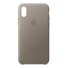 iPhone X Leather Case - สีน้ำตาลอมเทา
