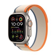 Apple Watch Ultra 2 GPS + Cellular, Titanium Case with Orange/Beige Trail Loop