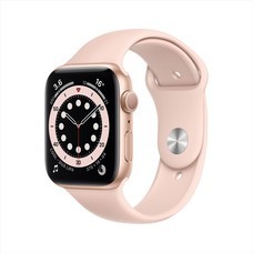 Apple Watch Series 6 GPS 44mm Gold Aluminum Case with Sport Band - Pink Sand